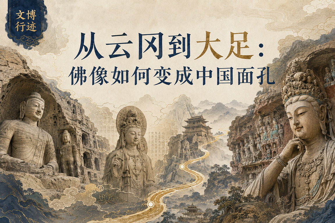 从云冈到大足：佛像如何变成中国面孔行迹配图