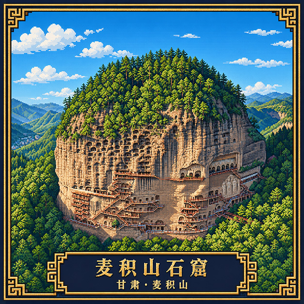 麦积山石窟印章