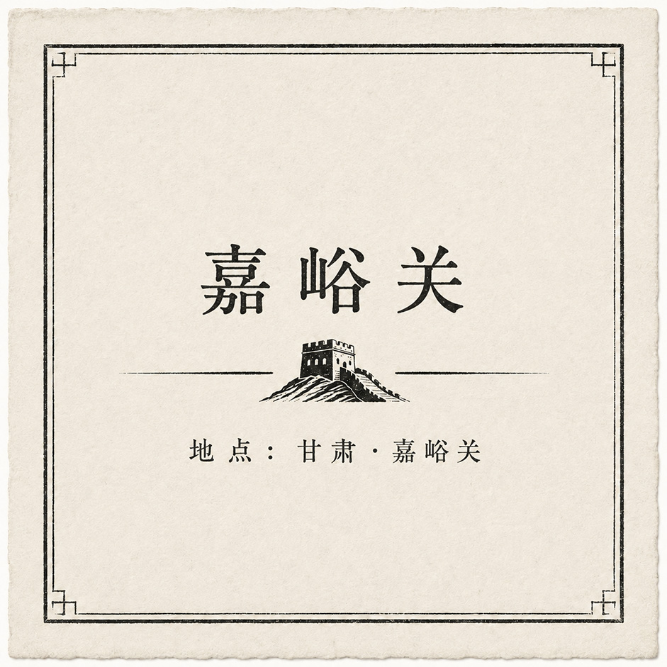 万里长城-嘉峪关印章