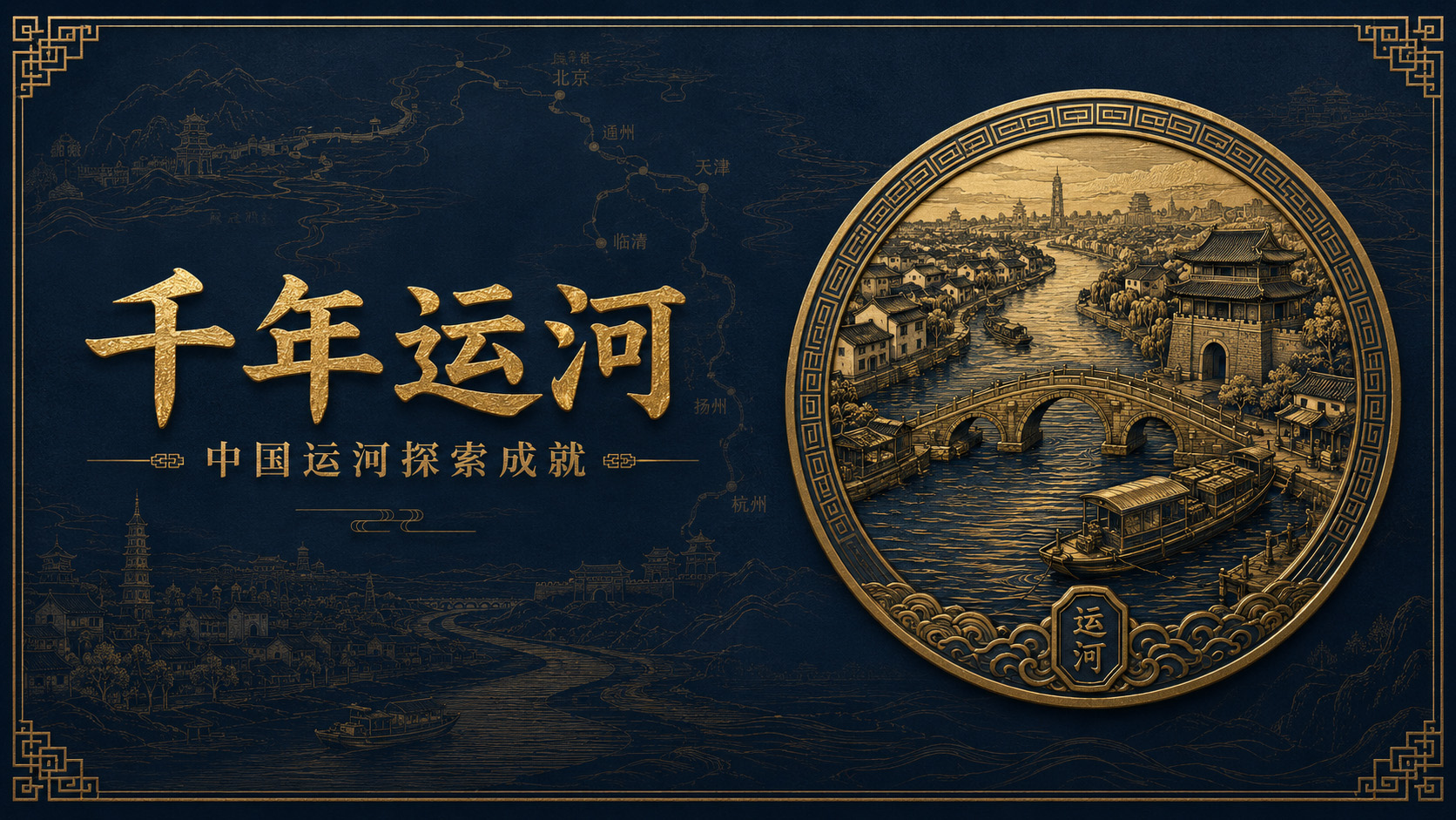 千年运河主题配图