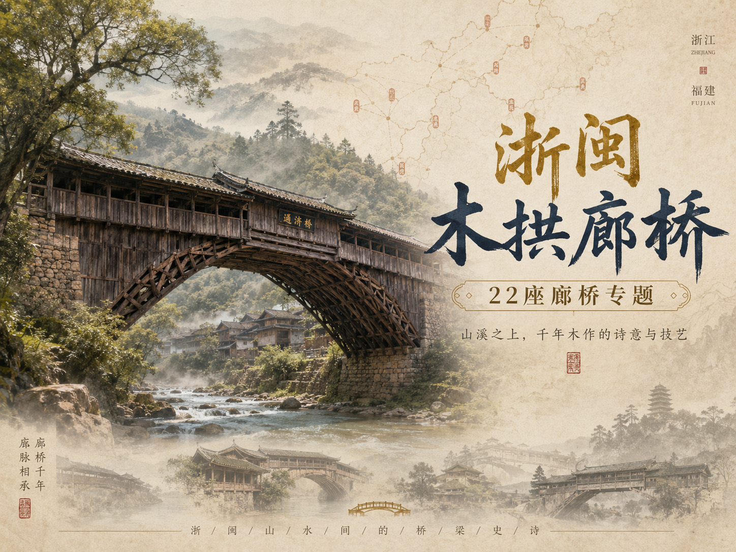 木拱廊桥主题配图