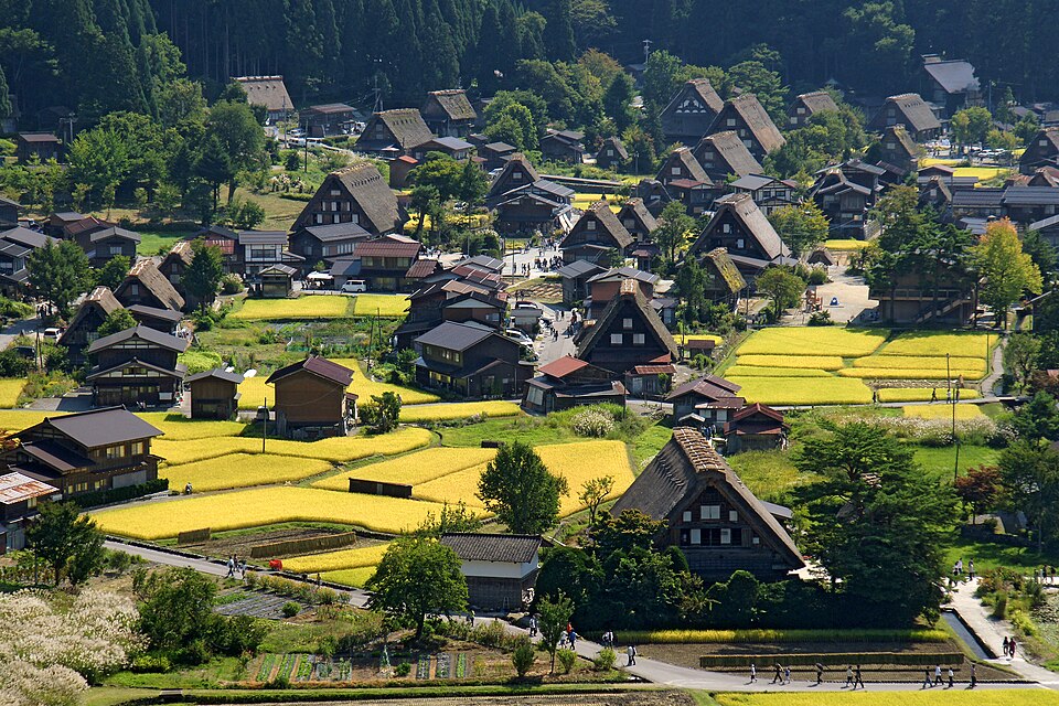 白川乡与五个山的合掌造聚落世界遗产封面